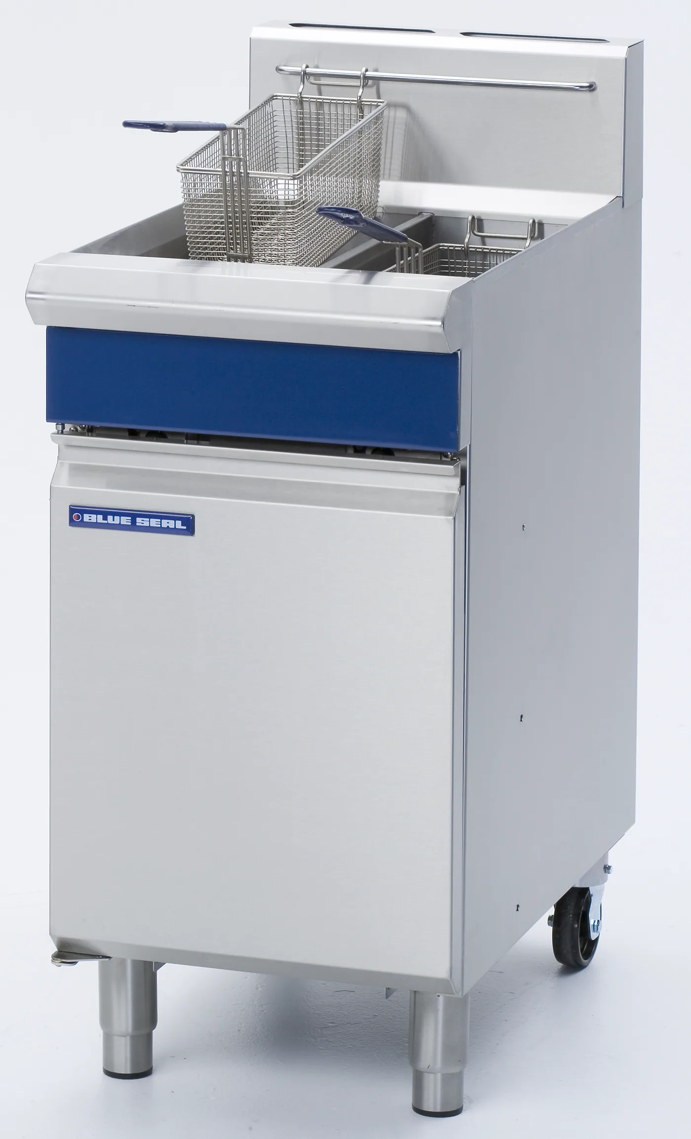 Blue Seal Evolution Series 450mm Gas Fryer (Twin Pan, Millivolt Control)