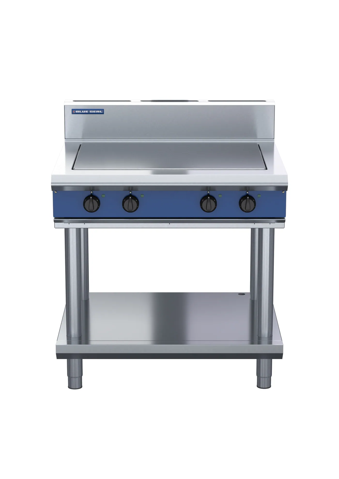 Blue Seal 900mm Electric Solid Top Hob, Leg Stand Model