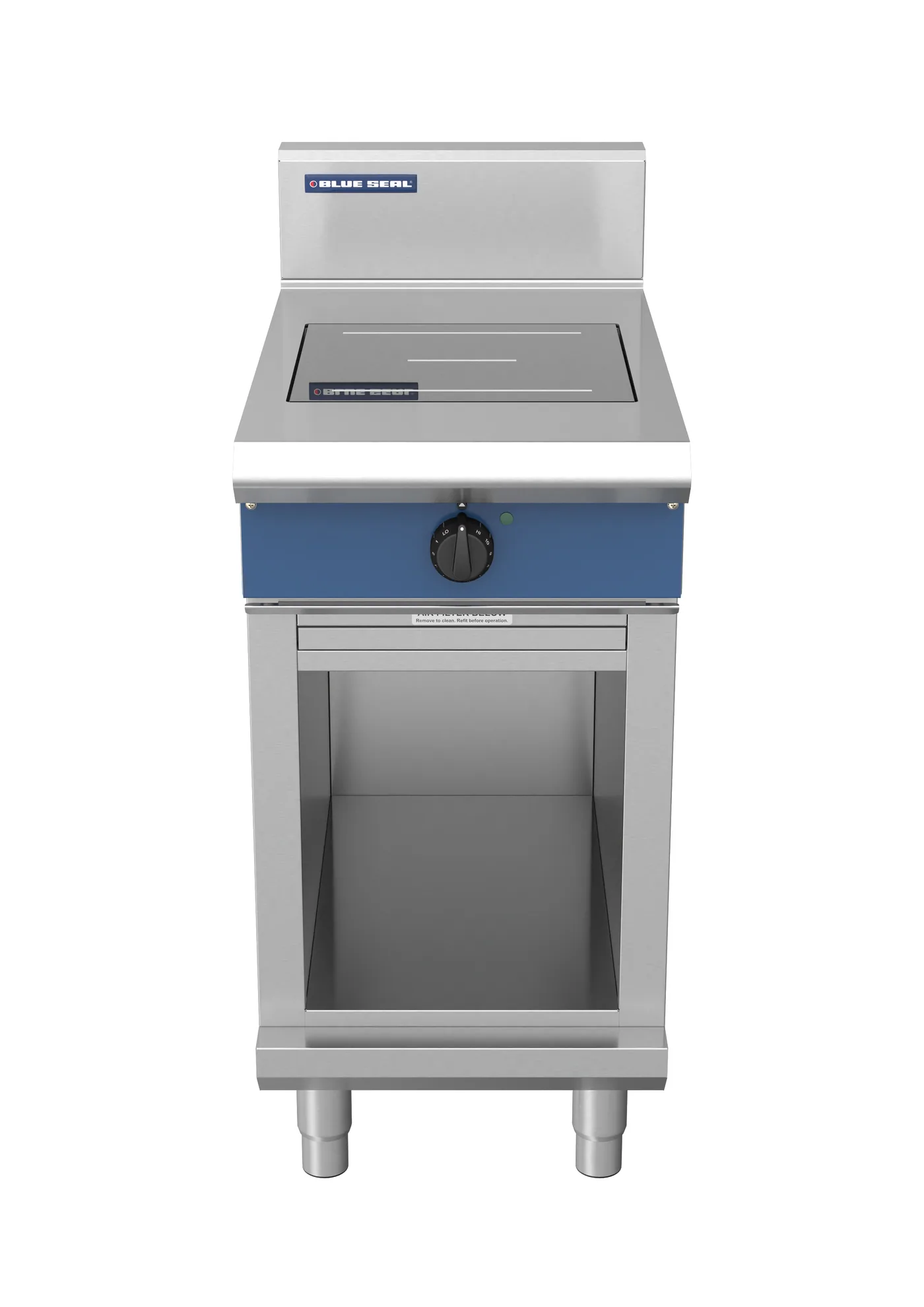 Blue Seal 450mm Induction Range - 1 Zone Round 3.5kW Cabinet Base