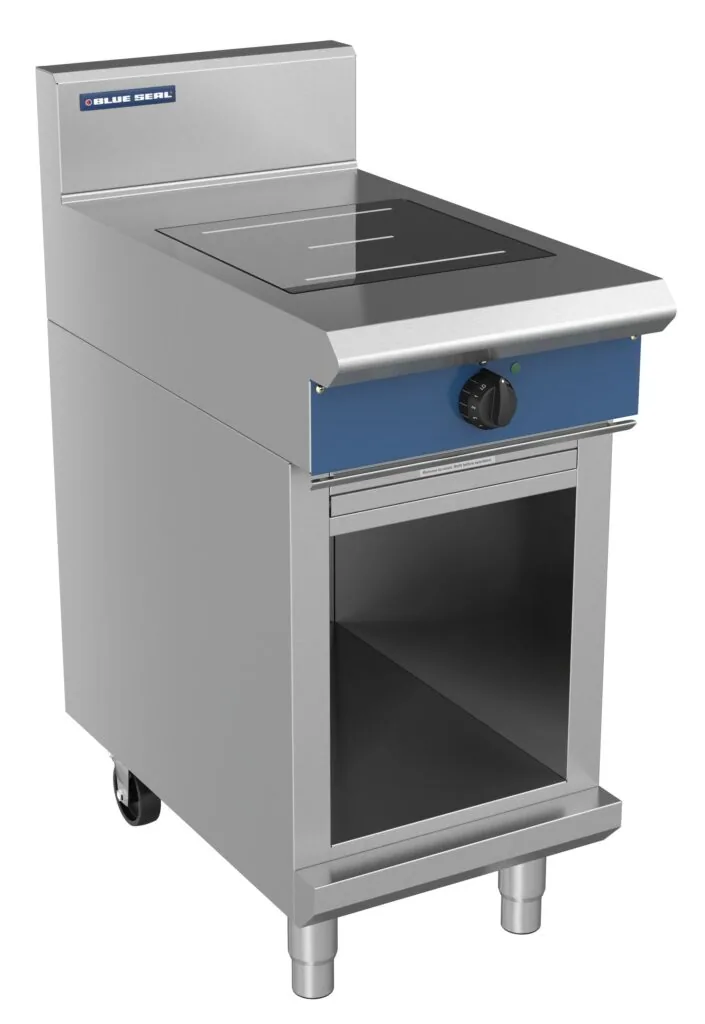 Blue Seal 450mm Induction Range - 1 Zone Round 3.5kW Cabinet with Door