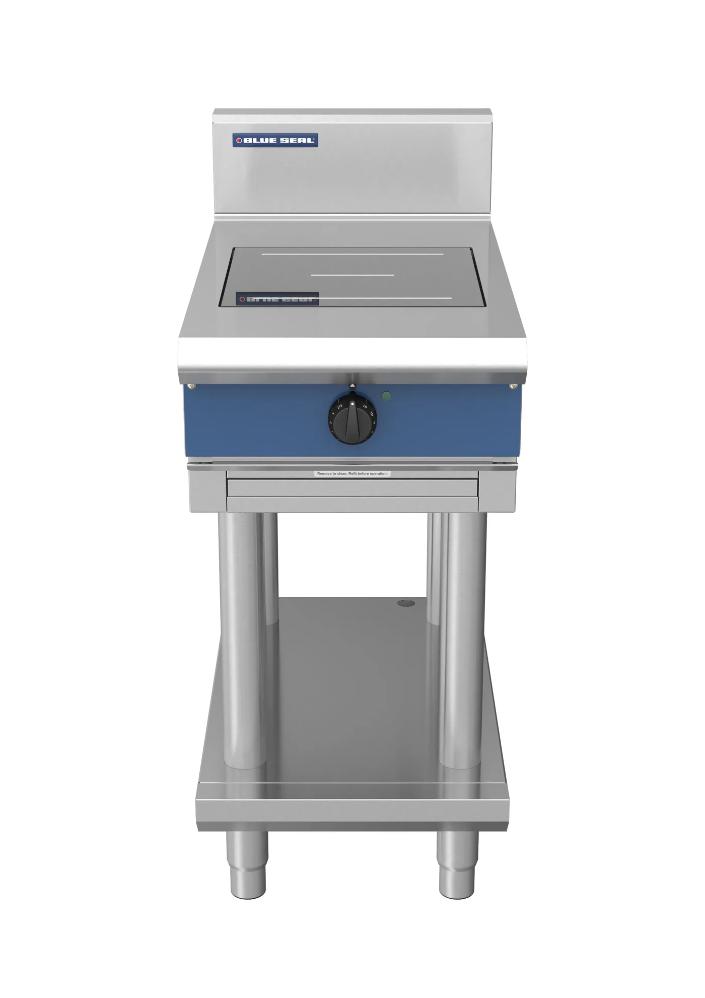 Blue Seal 450mm Induction Range - 1 Zone Round 3.5kW Leg Stand