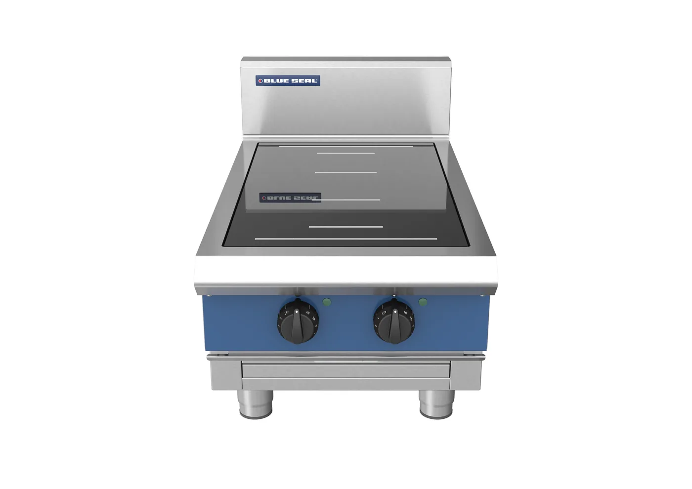 Blue Seal 450mm 2 Zone Full Area Induction Hob 10kW Bench Model