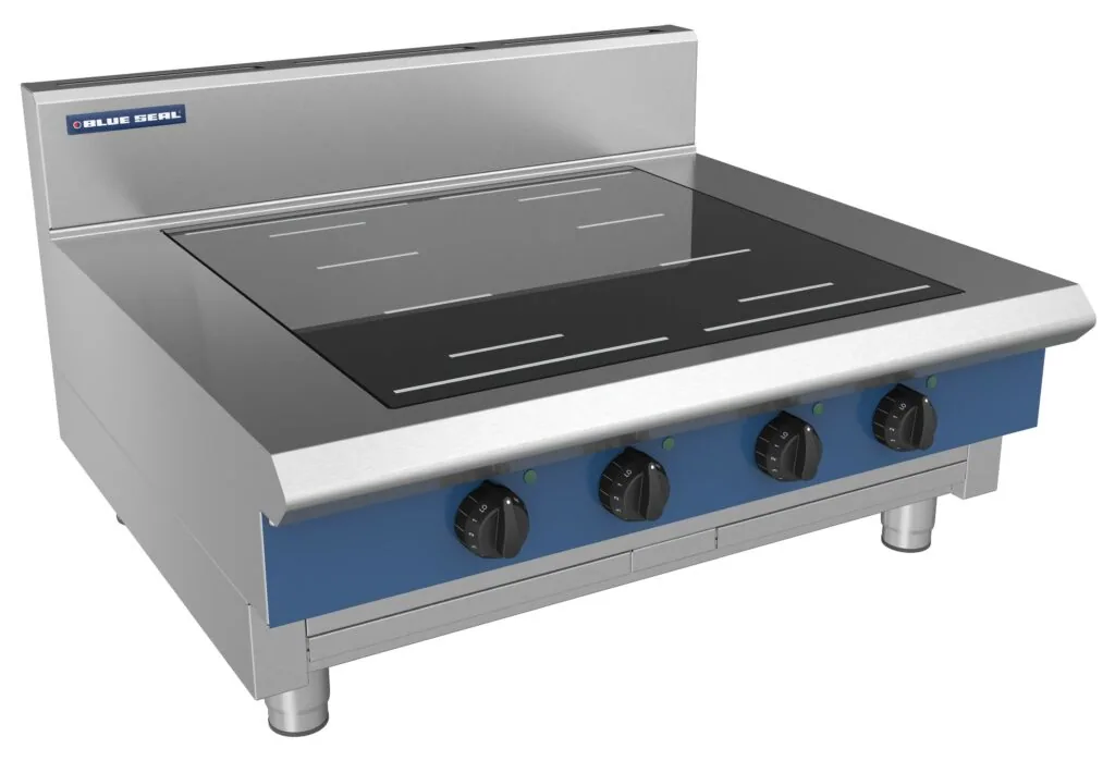 Blue Seal 900mm 4 Zone 2 Full Area 2 Round Induction Hob 20kW Bench Model