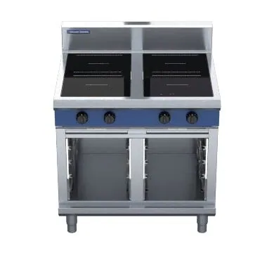 Blue Seal 900mm 4 Zone 2 Full Area 2 Round Induction Hob 20kW Cabinet Base Model