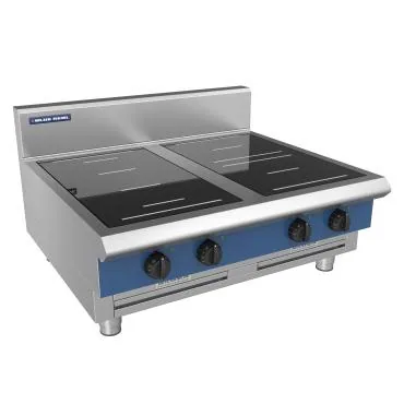Blue Seal 900mm Induction 4 Zone Range (2 Full, 2 Round, Cabinet Base with Doors)