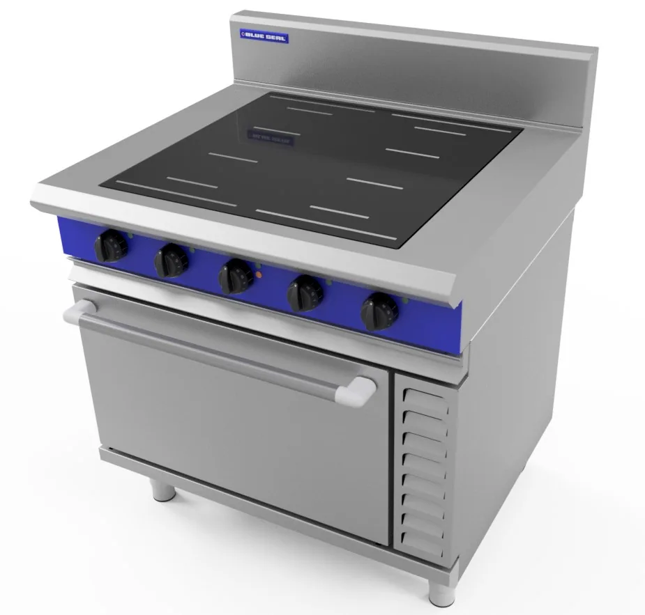 Blue Seal 900mm Induction Range - 4 x Full Area Zones 5.0kW