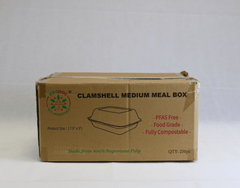 Clamshell Medium Meal Box 7.5 x 5