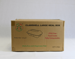 Clamshell Large Meal Box 9 x 6
