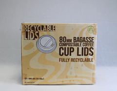 Bagasse Lids for 8oz Coffee Cups