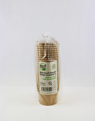 Aqueous 8oz Kraft Round Soup Containers