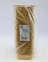 Aqueous Kraft Rectangle Containers 750ml