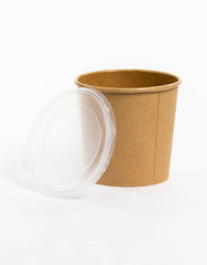 24oz Kraft Food Cups & Lids.