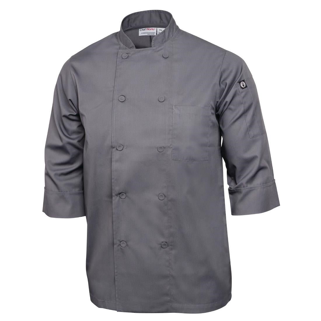 Colour By Chef Works Unisex Chef Jacket Grey