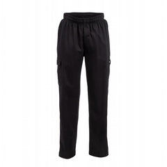 Chef Works Unisex Classic Fit Cargo Chefs Trousers Black
