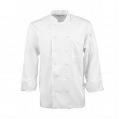 Chef Works Calgary Long Sleeve Cool Vent Unisex Chefs Jacket White
