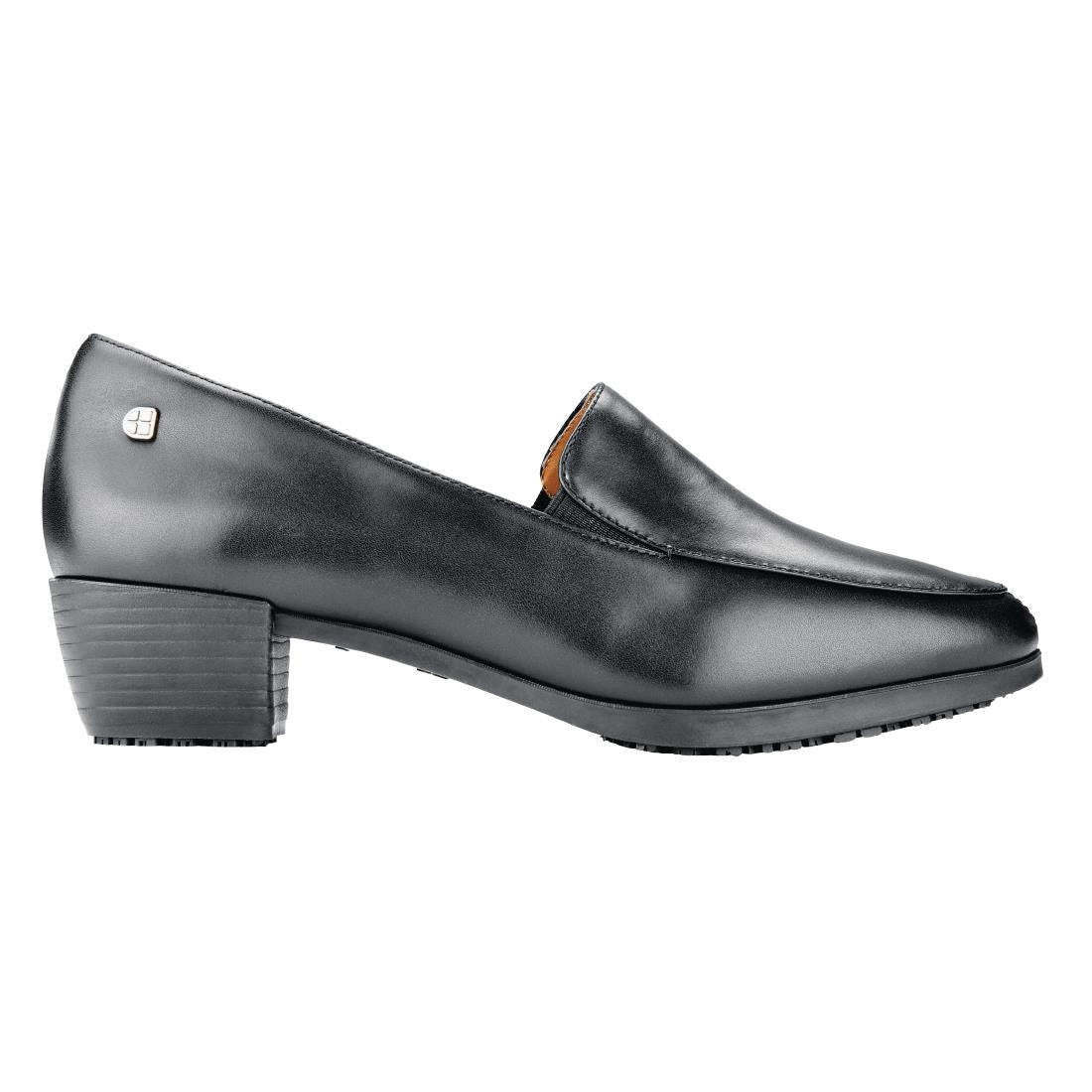 Shoes for Crews Envy Slip On Dress Shoe Black Size