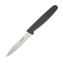 Hygiplas Straight Blade Paring Knife Black 8.5cm