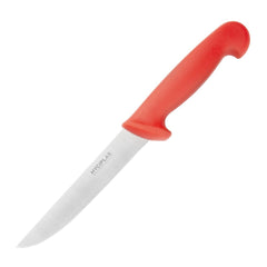 Hygiplas Stiff Blade Boning Knife Red 15cm