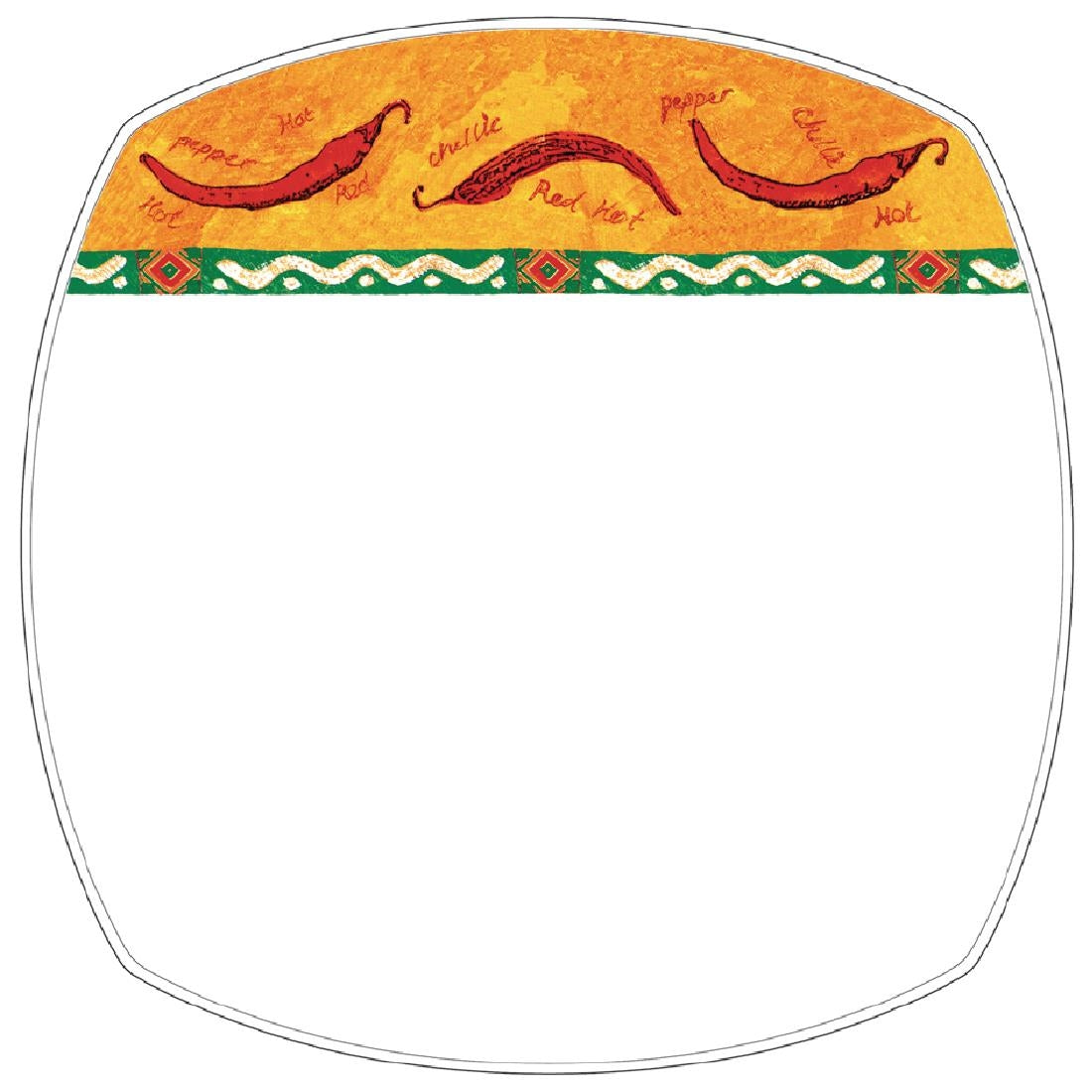 Churchill Salsa Square Plates 165mm (Pack of 12)