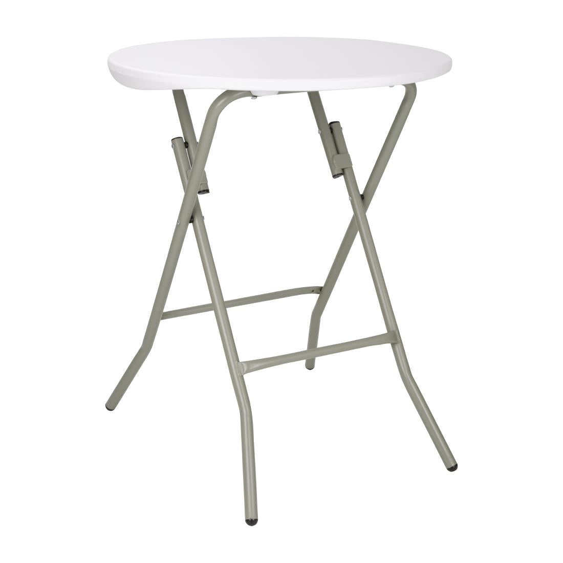 Bolero Round Folding Table Granite White 600mm (Single)