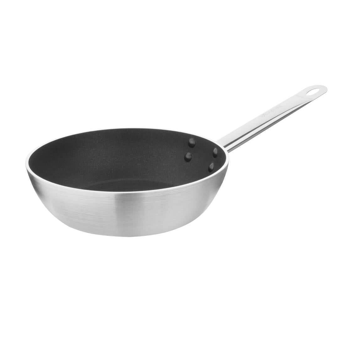 Vogue Aluminium Non-Stick Induction Flared Sauté Pan 24cm