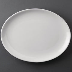 Olympia Athena Hotelware Oval Coupe Plates 254x197mm (Pack of 12)