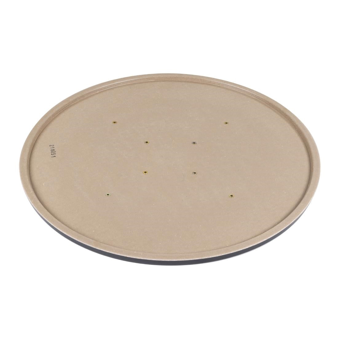 Werzalit Pre-drilled Round Table Top Black 800mm