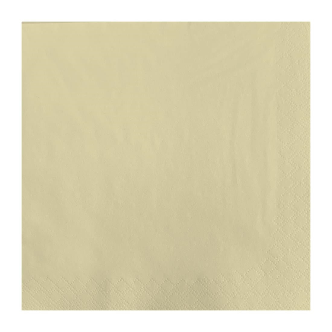 Fasana Dinner Napkin Crème 40x40cm 3ply 1/4 Fold (Pack of 1000)