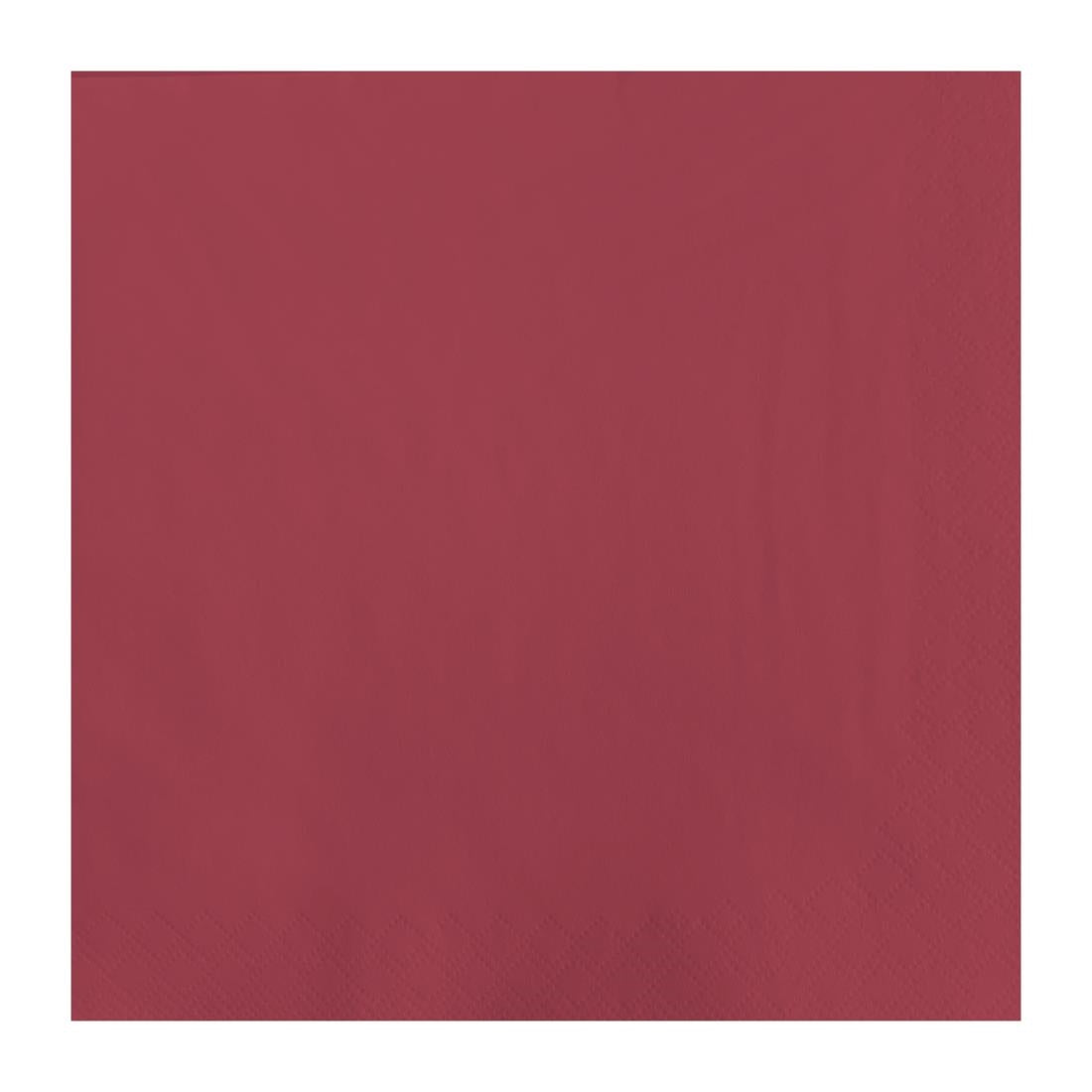 Fasana Dinner Napkin Bordeaux 40x40cm 3ply 1/4 Fold (Pack of 1000)