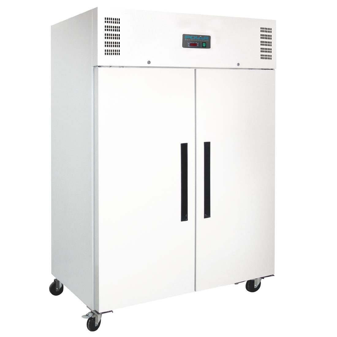 Polar G-Series Upright Double Door Fridge 1200Ltr White