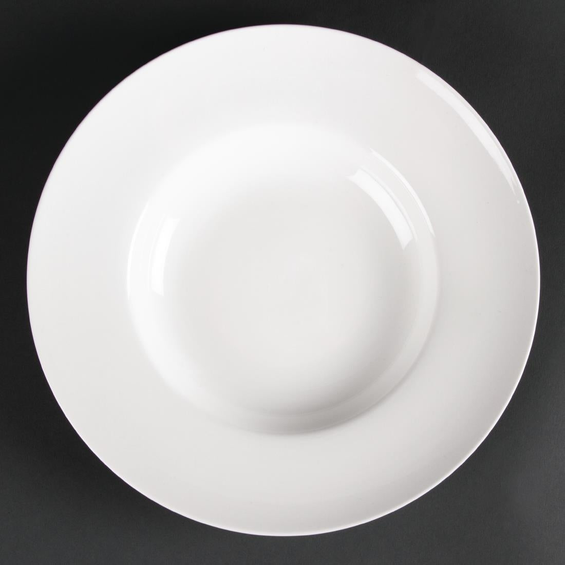 Olympia Lumina Pasta or Soup Bowls White 205mm (Pack of 6)