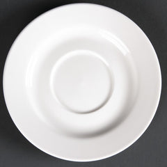 Olympia Lumina Round Saucers White 143mm (Pack of 6)