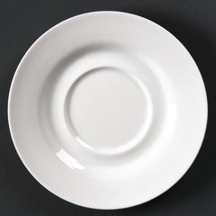 Olympia Lumina Round Saucers White 156mm (Pack of 6)