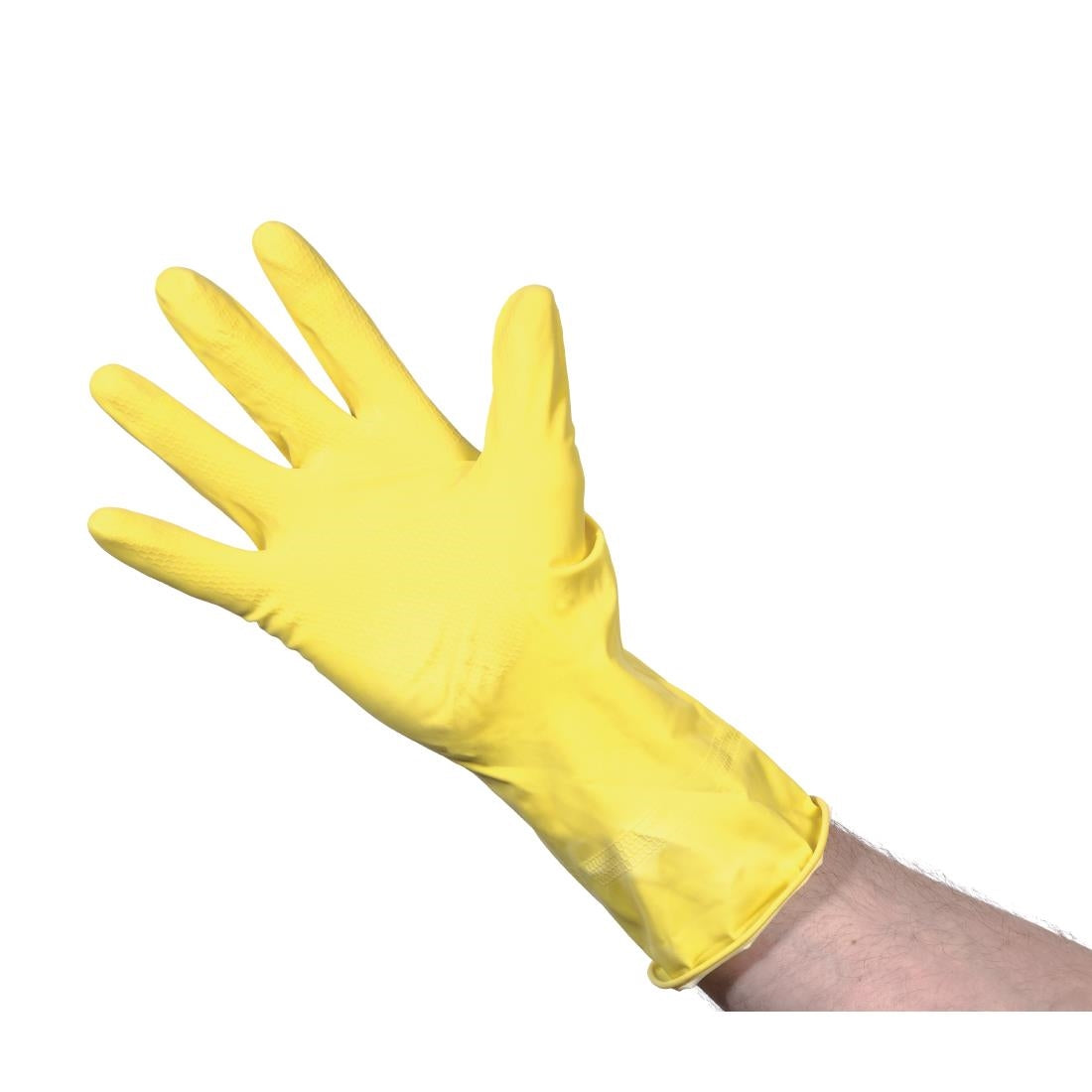 Jantex Latex Household Gloves Yellow