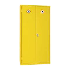 Hazardous Substance Cabinet Double Door Yellow 50Ltr