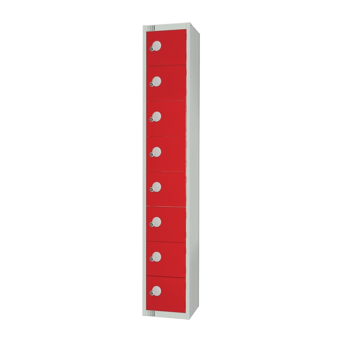 Elite Eight Door Manual Combination Locker Locker Red