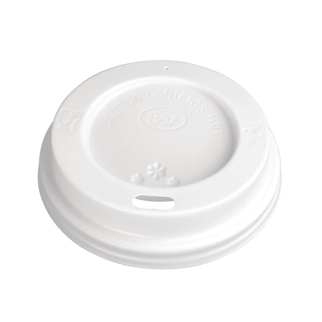 Fiesta Recyclable Coffee Cup Lids White 225ml / 8oz (Pack of