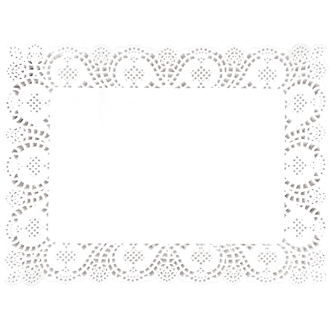 Olympia Rectangular Paper Doilies 400mm (Pack of 250)