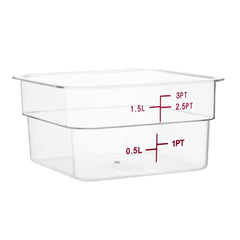 Hygiplas Polycarbonate Square Storage Container 1.5Ltr