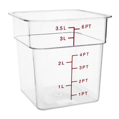 Hygiplas Polycarbonate Square Storage Container 3.5Ltr