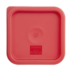 Hygiplas Square Food Storage Container Lid Red Small