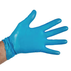 Hygiplas Powder-Free Vinyl Gloves Blue Large (Pack of