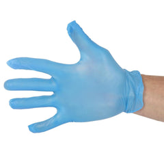 Hygiplas Powder-Free Vinyl Gloves Blue Large (Pack of