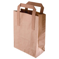 Fiesta Recyclable Brown Paper Bag with Handles Large (Pack of 250)