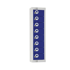 Elite Personal Effects Locker 8 Door Blue Camlock