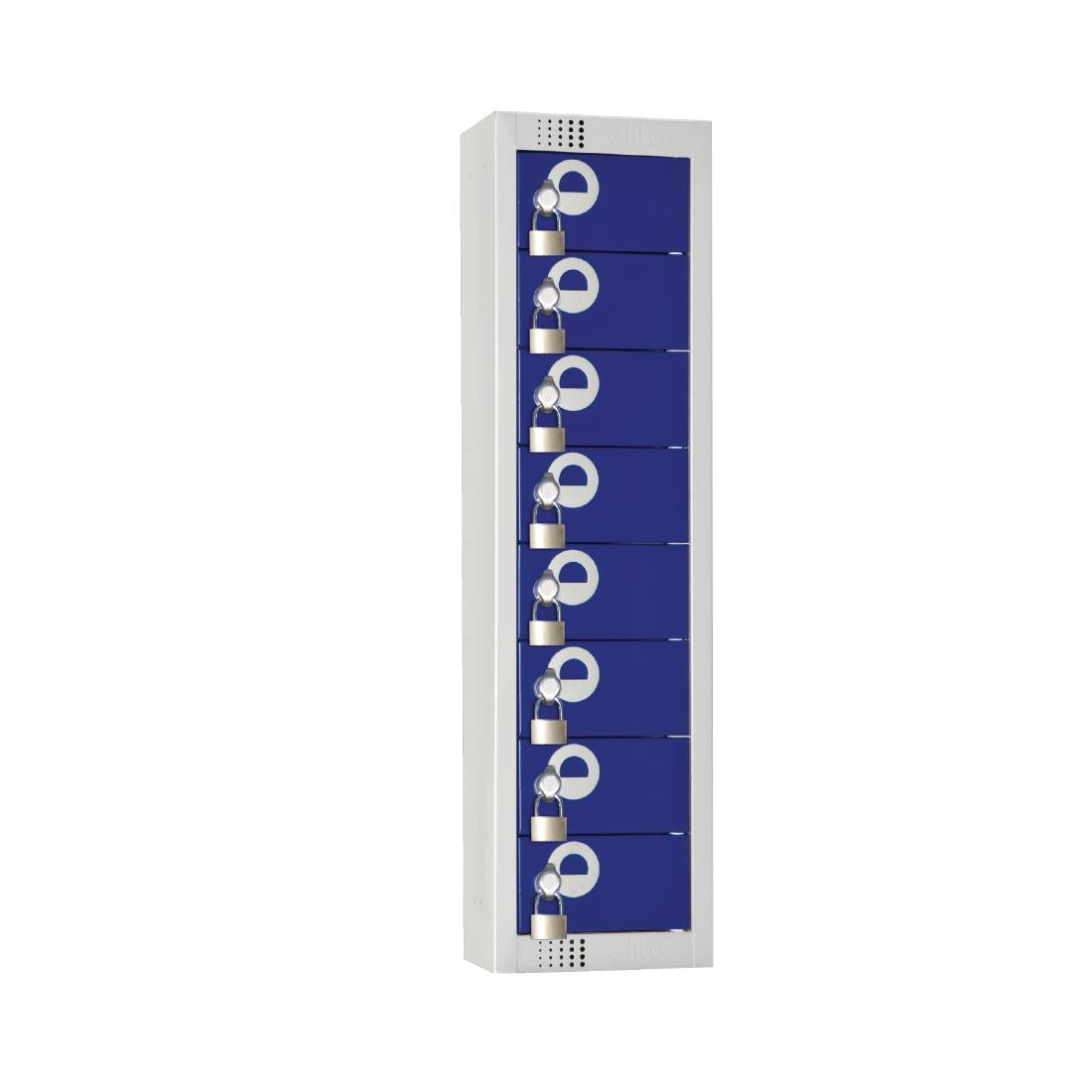 Elite Personal Effects Locker 8 Door Blue Camlock