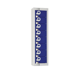 Elite Personal Effects Locker 8 Door Blue Camlock