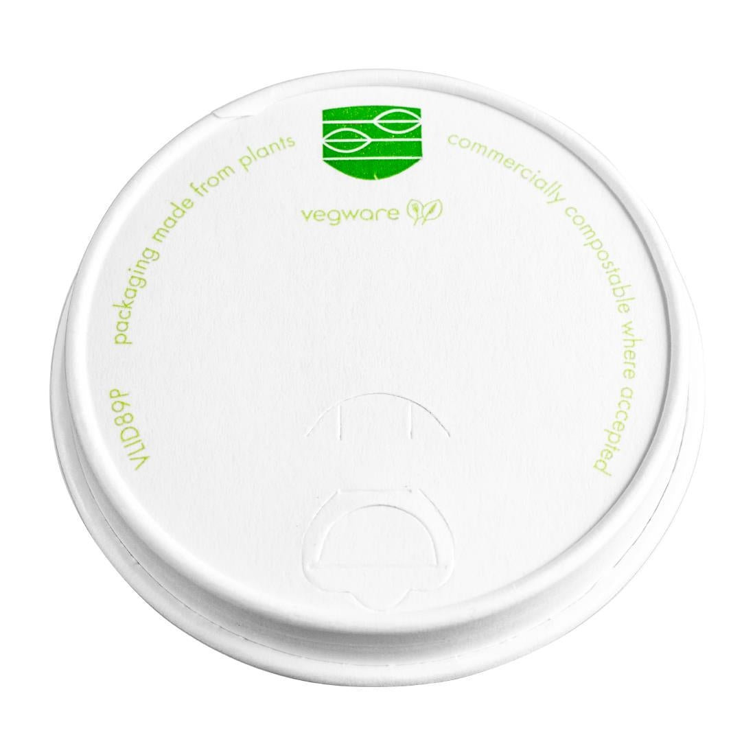 Vegware Compostable 89-Series Paper Hot Cup Lid (Pack of 1000)