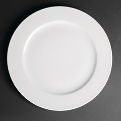 Royal Porcelain Classic White Wide Rim Plates 310mm (Pack of 12)