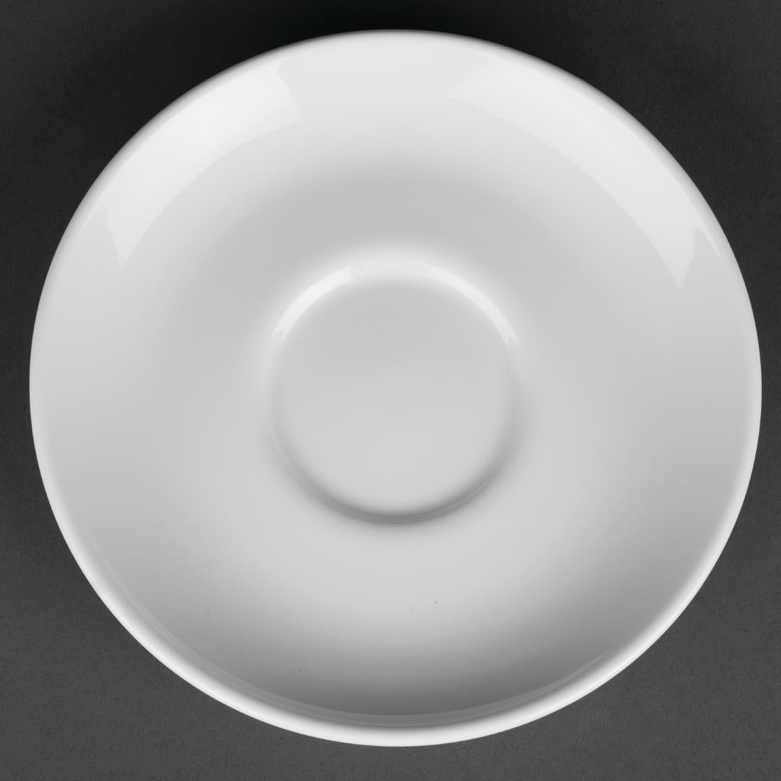 Royal Porcelain Classic White Cappuccino Saucers 150mm (Pack of 12)